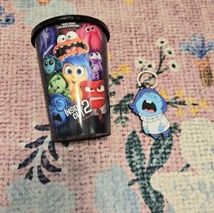 Inside Out 2 Cup And Sadness Keychain